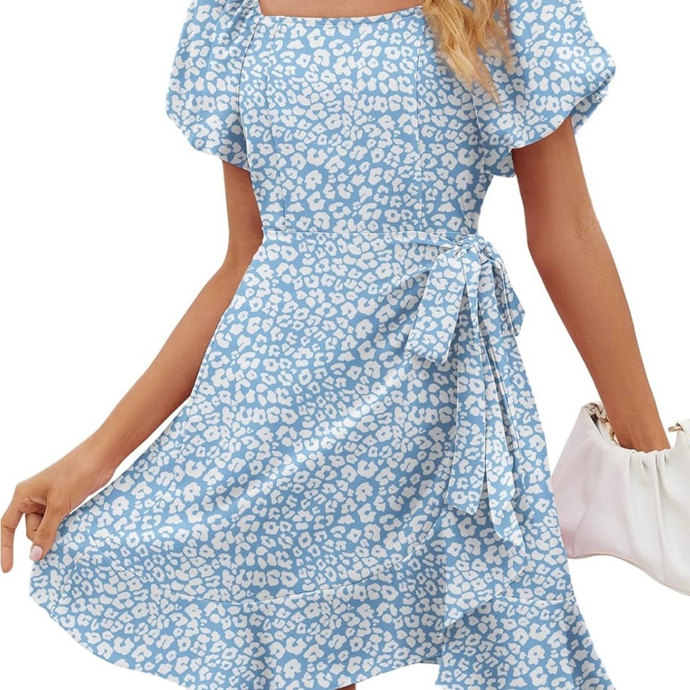 Blue Floral Dress